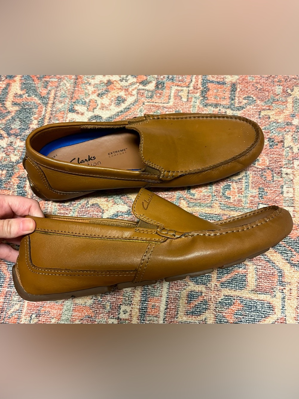 Clarks Men’s Markman Plain Leather Loafers - Picture 5 of 11